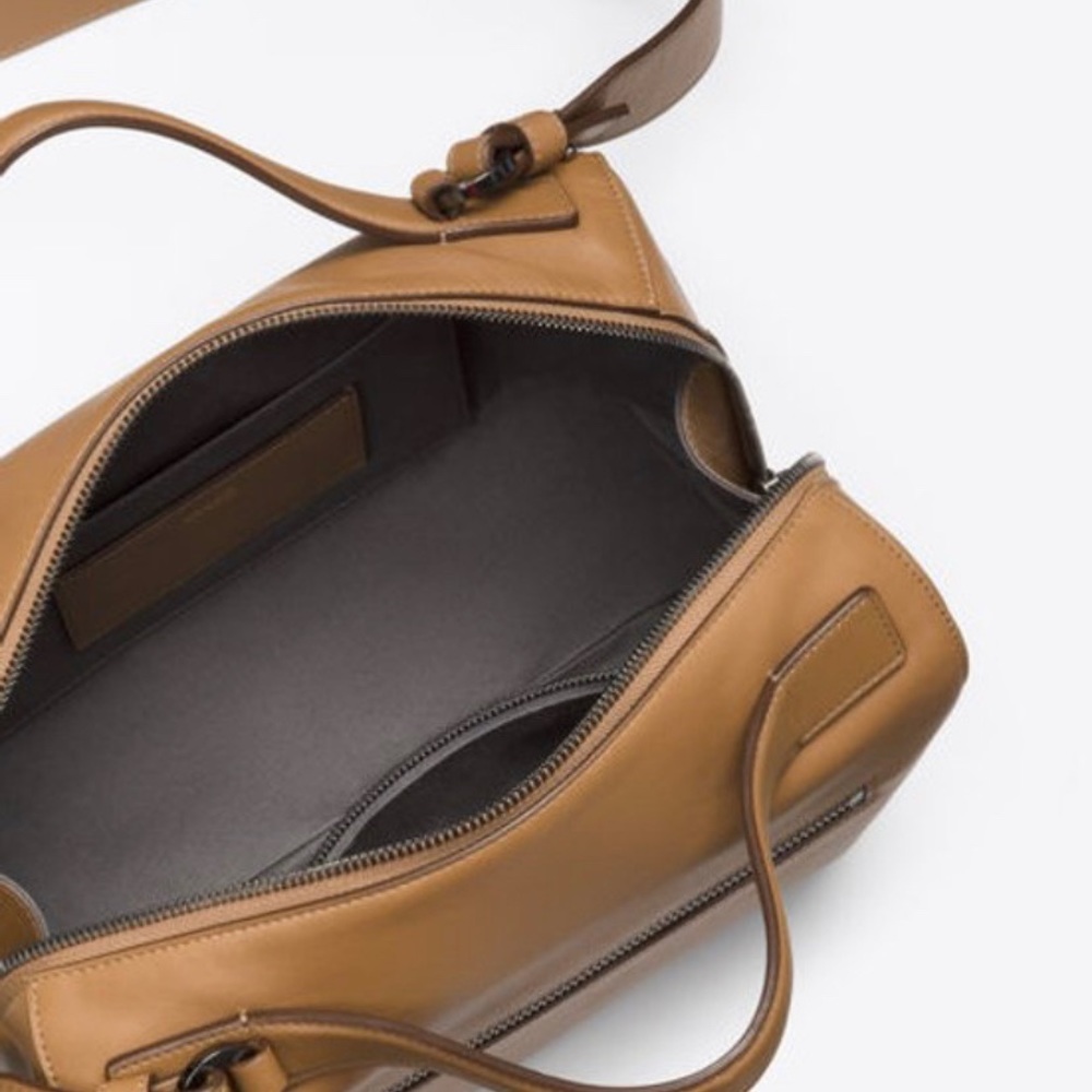 Vince Tan Leather Satchel Bag - Picture 3 of 11